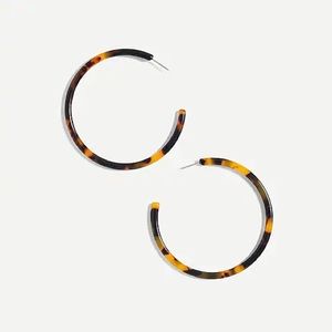J. CREW Tortoise Hoop Earrings